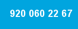 920 060 22 67 920 060 22 67